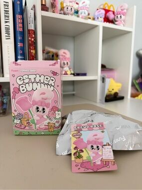 Esther Bunny Pink Blind Box Figure: Freud Rose